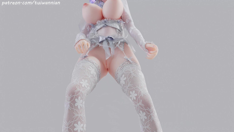 MikuMotion: [mmd] słaba T-ara ślubna miłość ślubna, biała jedwabna suknia ślubna