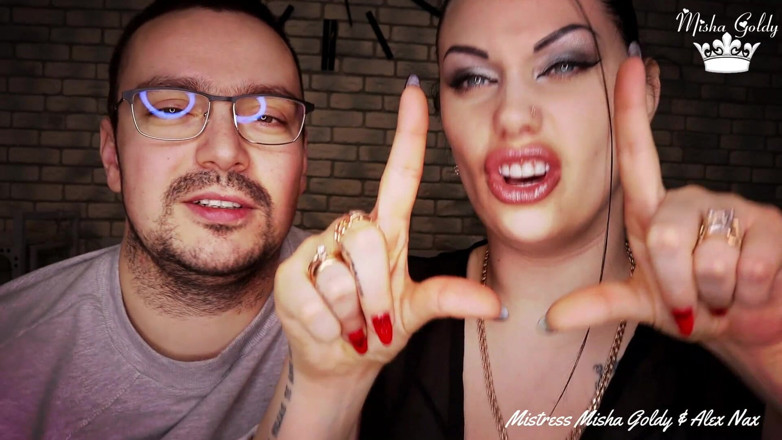 Goddess Misha Goldy: Wank na wszystkie nasze środkowe palce i przegrane symbole!