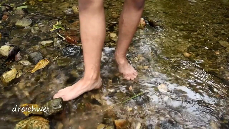 Dreichwe: A foot bath in the river