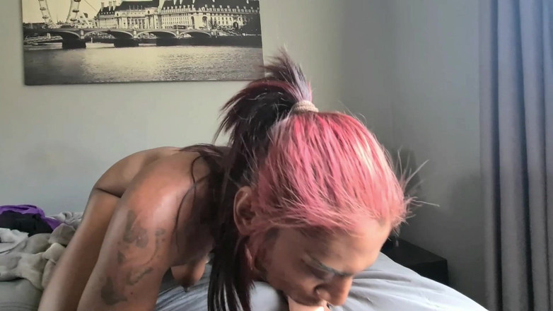 domslutfucker: POV Dirty Talking Desi Slut Bedroom Dildo Sucking and Fucking