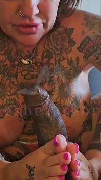 Tatty Tyler Handjob & Footjob