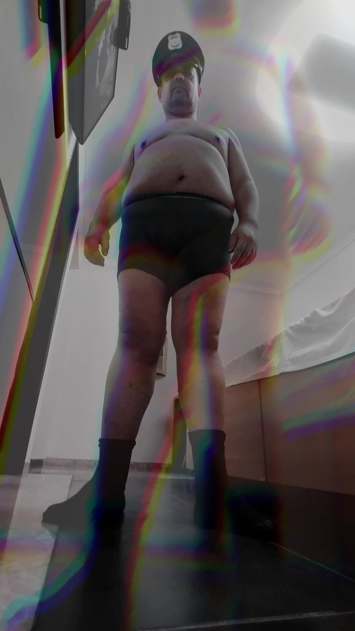 Punchbagplz: POV: You’re the Jobber! (chubby Cop Vs You)