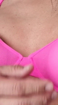 Pink Seethrough D Cup Bra