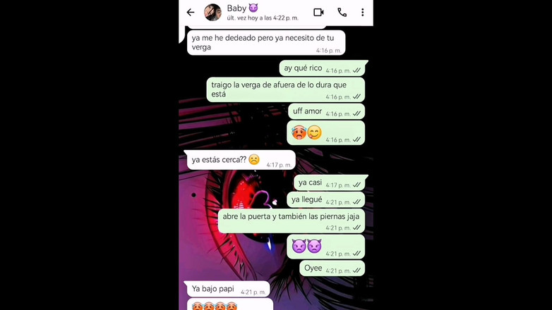 Natasha Caseros: La conversación caliente de Whatsapp con mi novia termina en...