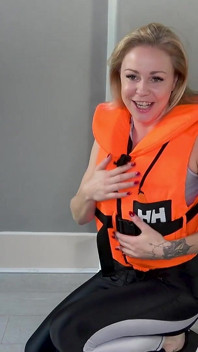 Asmr Lifejacket Fetish Confession in Shiny Leggings
