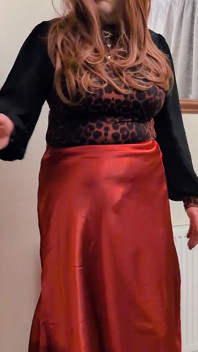 Satin Skirt and Tights