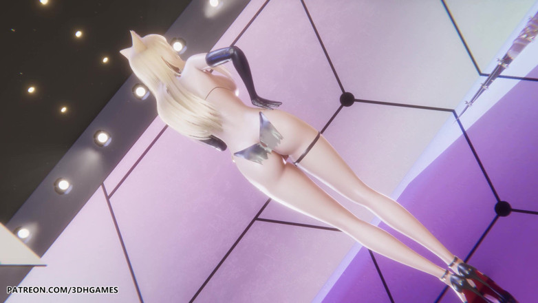 3D-Hentai Games: Mmd Hyo Min - Corps sympa Ahri Sexy Striptease League of...
