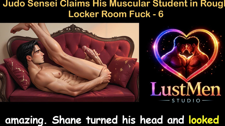 LustMen: ゲイオーディオセックスストーリー - 柔道先生が筋肉質な生徒を荒々しいロッカールームでセックス - パート6