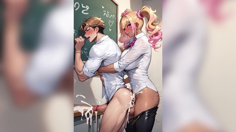 Transgming: 알몸의 애널 트랜스 후장 섹스