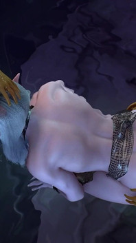 Doggy style goblin chơi ba người với một elf đêm đầy đặn