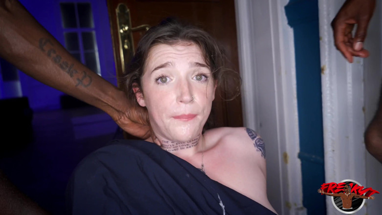 Freaky T: Brittish Slut Gets 3 Huge Bbcs