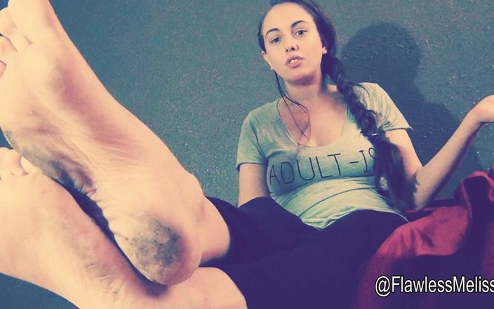 Flawless Melissa: Dirty Feet Slave - Lick Them Clean