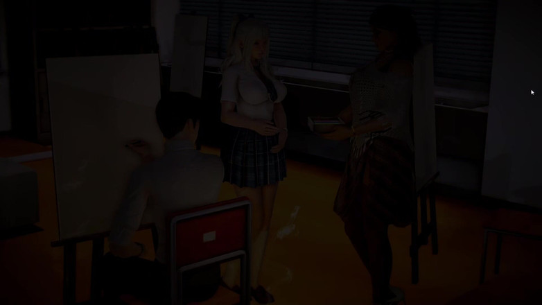 LewdArcade: Waifu Akademie - Porno kolekce Isabela Bianchi. Nahé scény porno hra...