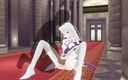 H3DC: 3D, Hentai Emilia se fait doigter la chatte