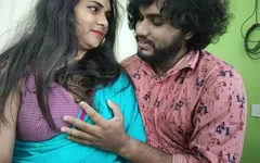 Remoção de saree e romance quente com sexo por Vaishnavy e Sharun Raja, Mallu Couple Hot Saree Removal Romance e Fazendo Sexo