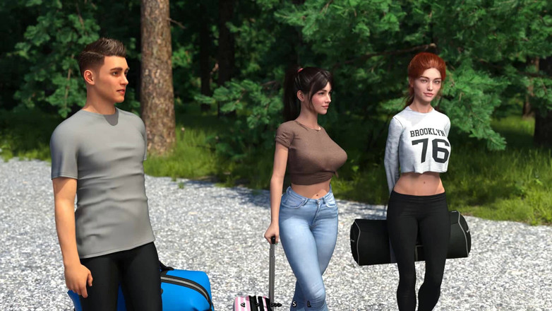 Dirty GamesXxX: ฤดูร้อนร้อนระอุ: ผู้ชายหนึ่งคนกับสาวเซ็กซี่สองคนในรถ ตอนที่ 3