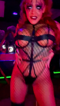 Sensual succubus pole dance