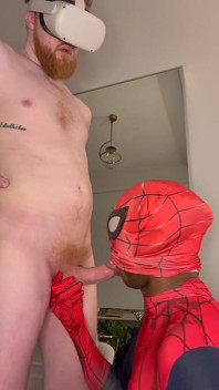 Hot Bottom Gives a Blowjob to a Thick Top
