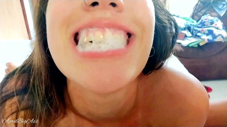 April BigAss: Used mouth deep throat