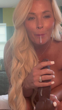 Hot MILF Sucking and Fucking This Big Fat Black Cock!