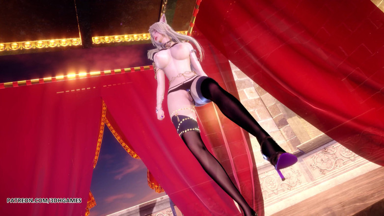 3D-Hentai Games: [MMD]ルーナ - PTT(町をペイント) セクシーなストリップショー アーリ・アカリ・セラフィーン リーグ・オブ・レジェンド KDA