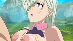 Hentai ZZZ: Sedm smrtelných hříchů - Elizabeth dává Meliodasovi Titjob