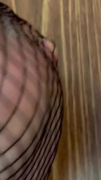 Fishnet Stockings on Feet