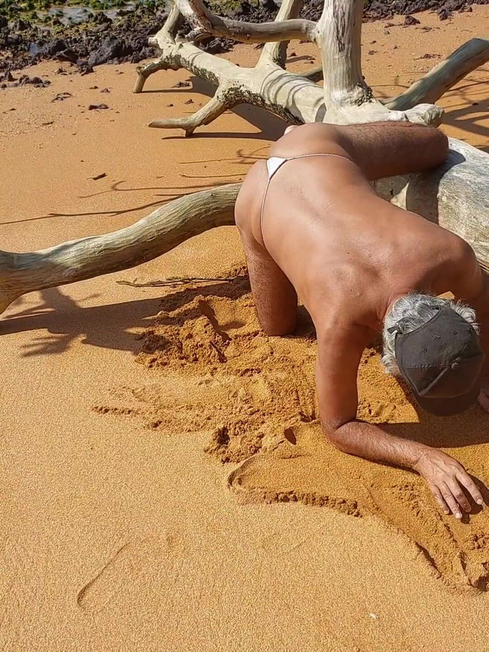 Ladysilvas: Ladysilva我在海滩上的大屁股