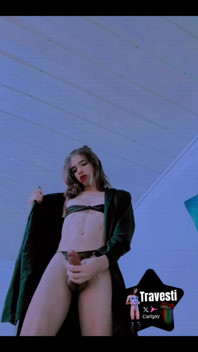 I'm a Naughty Taking off My Coat and Getting Naked in My Panties and Bra