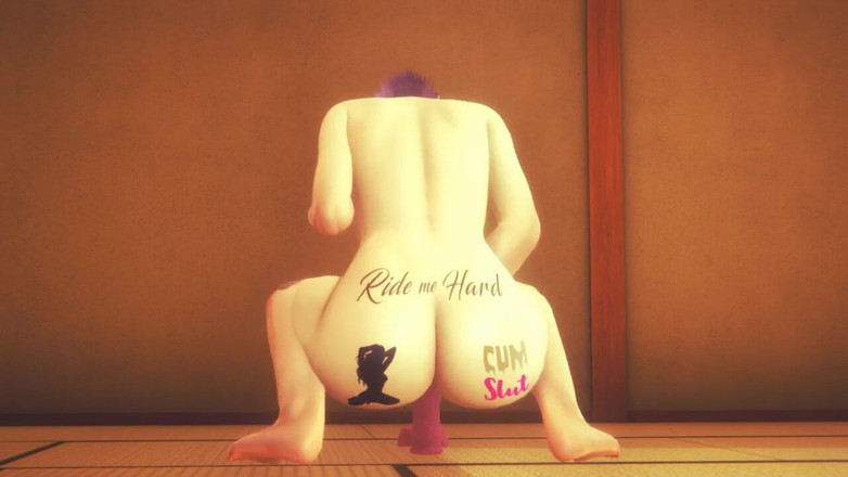 Yaoitube: Yaoi Femboy - denki Dildo anale in un tatami