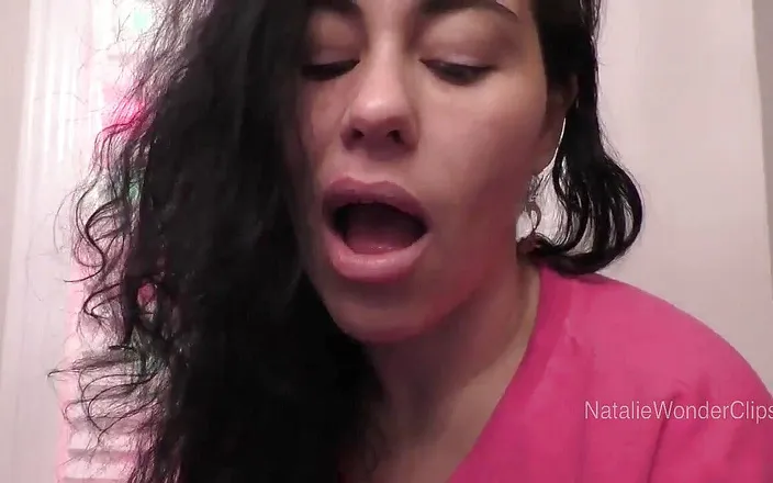 Natalie Wonder: Making cummies inside your stepmom's best friend