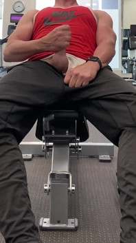 Jockdad87 Hotel Gym Jerk and Cum Part 2