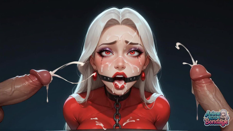 Anime BDSM Bondage: 裸のボンデージで熱くてワイルドなタルトたち!驚くべき初めての粉砕アクション!