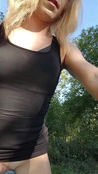 Sliplees Bike Tour! Tranny Cycling Nude in Public!