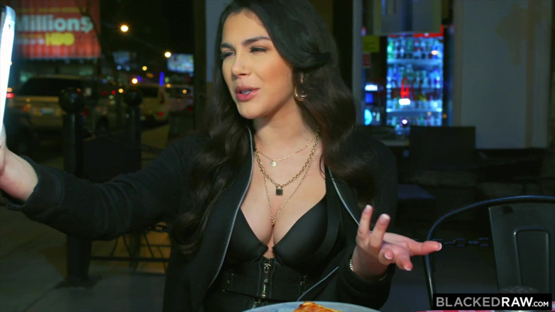 Blackedraw: Blackedraw Sexy Brunette Valentina Has an Appetite for BBC Tonight