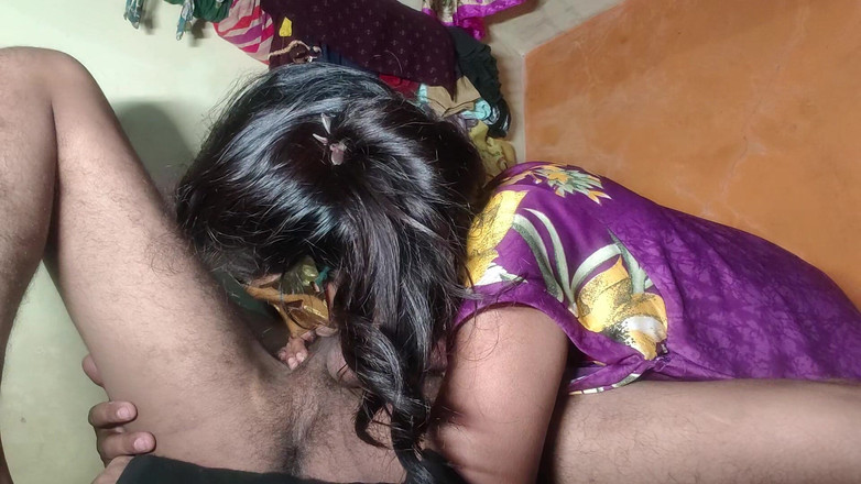 Sexy biwi: Gorakh puriya bhauji si è divertita a succhiarmi il pene