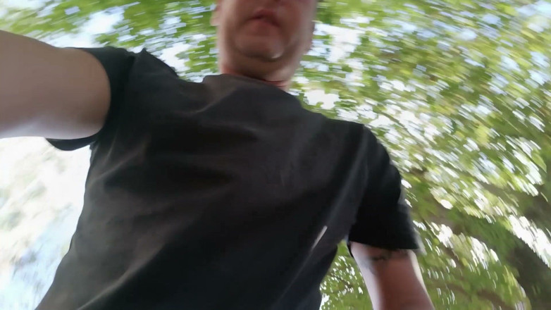 Idmir Sugary: Smoking Outdoor and Showing Balls and Soft Uncut Cock