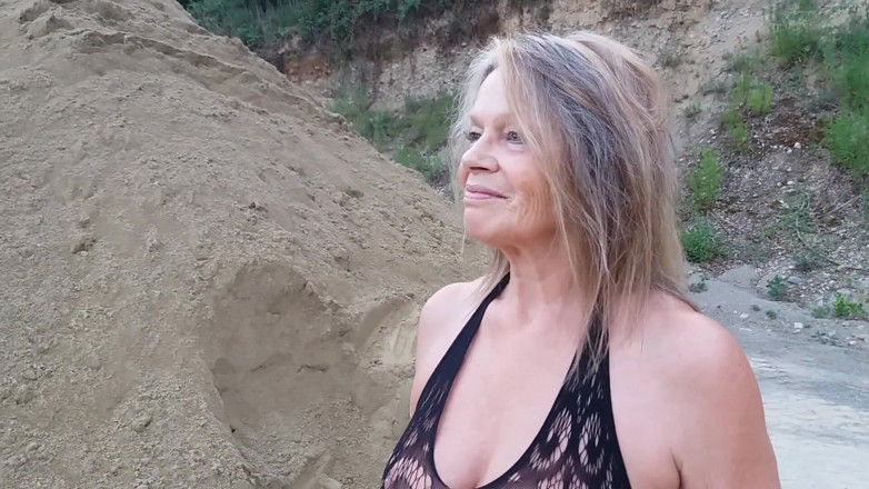 martinawest: Martina Walking Outside in a Sexy Thong Bodysuit!