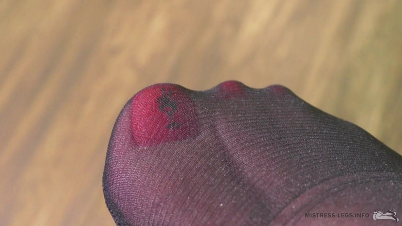 Mistress Legs: Just nylon toes and soles closeups