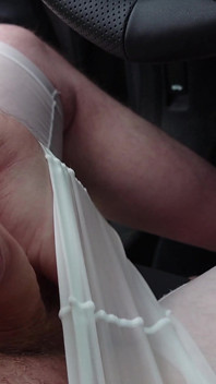 Garçon En Nylon Jouant Avec Sa Bite En Short En Nylon Blanc