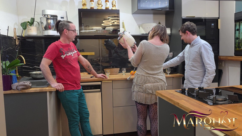 Sexy Marghot: I Prepare an Orange Juice, My Husband and Lover Double...