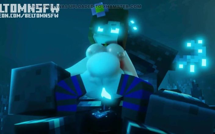 Beltomnsfw: Una dura scopata anale con jenny e warden Minecraft Animation