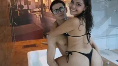 Night of Pleasure! I Invite My Brunette Stepsister with Big Ass to the Motel