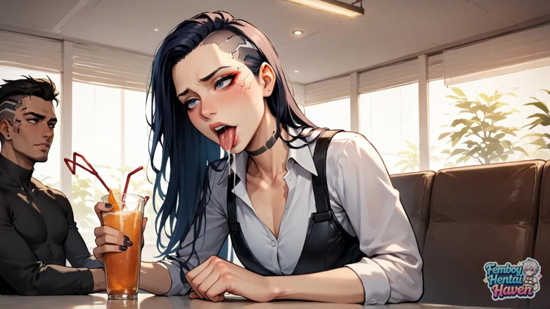 Femboy Hentai Haven: En fantastisk, futuristisk transvestit byte jizz skott i ett solbelyst...