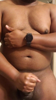 The End of a Long Black Cock Wank