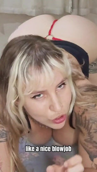 JOI - Sexy blondýna tě žádá, abys vyvrcholil do jejího růžového zadku