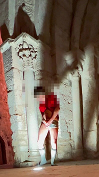 Very Risky and Immense Ejaculation in a Very Public Place