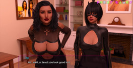 Porny Games: Заткнуться и танец на Хэллоуин - Меган и Сара оба в сексуальных нарядах (1-3)