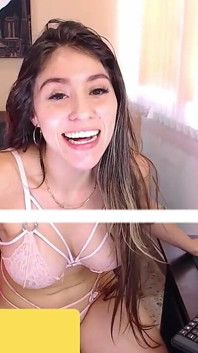 Beautiful, Cute 18-year-old Girl Masturbating