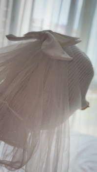 White Masked Bride Ass up Doggy Tease